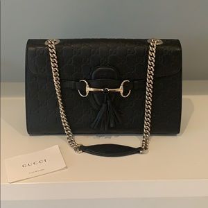 GUCCI Guccissima Medium Emily Chain Shoulder Bag